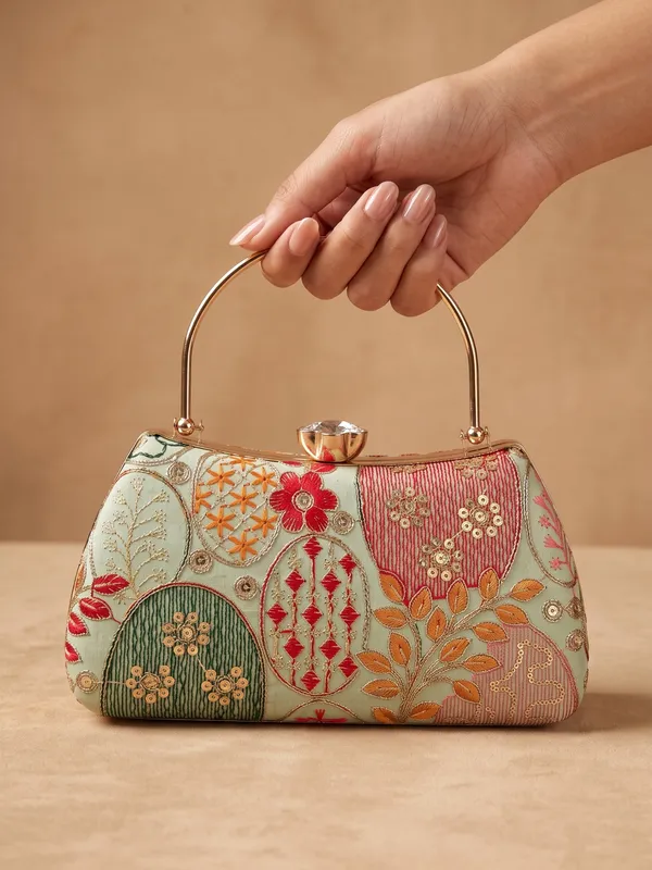 OSTY_Women’s_Premium_Lushira_Embroidered_Clutch_with_Chain_Strap_|_Bridal_&_Party_Wear_Designer_Evening_Handbag