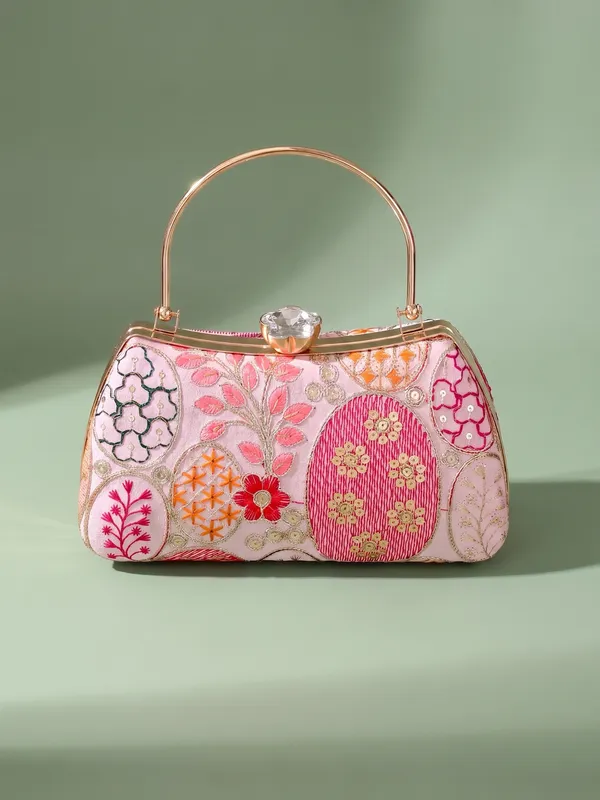 OSTY_Women’s_Premium_Lushira_Embroidered_Clutch_with_Chain_Strap_|_Bridal_&_Party_Wear_Designer_Evening_Handbag