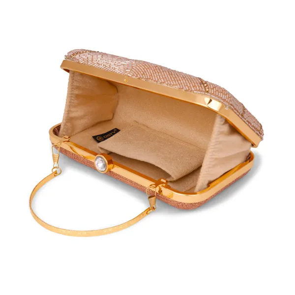 OSTY_ZAYLI_Premium_Hand_Zari_Embroidered_Bridal_Clutch_with_Gold_Handle_&_Sling_Chain_|_Evening_Party_Purse