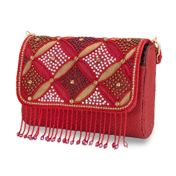 OSTY_ZAYRA_Premium_Bridal_Clutch_with_Zari_Embroidery,_Beaded_Fringe_&_Dual_Strap_|_Luxe_Golden_Clutch_with_Jute_Back