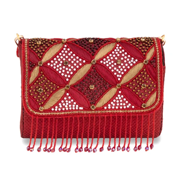 OSTY_ZAYRA_Premium_Bridal_Clutch_with_Zari_Embroidery,_Beaded_Fringe_&_Dual_Strap_|_Luxe_Golden_Clutch_with_Jute_Back