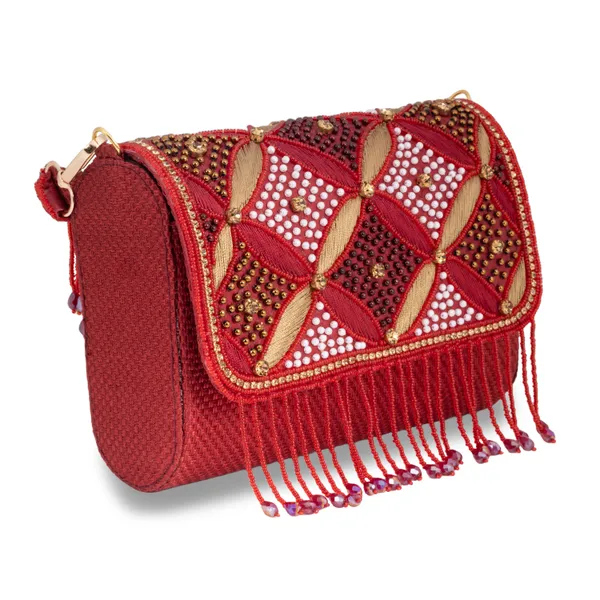 OSTY_ZAYRA_Premium_Bridal_Clutch_with_Zari_Embroidery,_Beaded_Fringe_&_Dual_Strap_|_Luxe_Golden_Clutch_with_Jute_Back