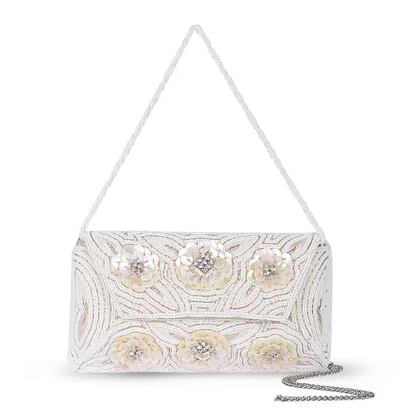 Osty_Fleurina_–_Handcrafted_3D_Floral_Pearl_Clutch_in_White_with_Dual_Carry_Option_for_Wedding_&_Festive_Occasions