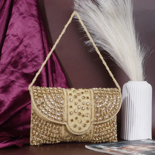 Osty_Nysa_Luxury_Handcrafted_Zari_Clutch_Bag_with_Dual_Strap_for_Wedding_&_Parties