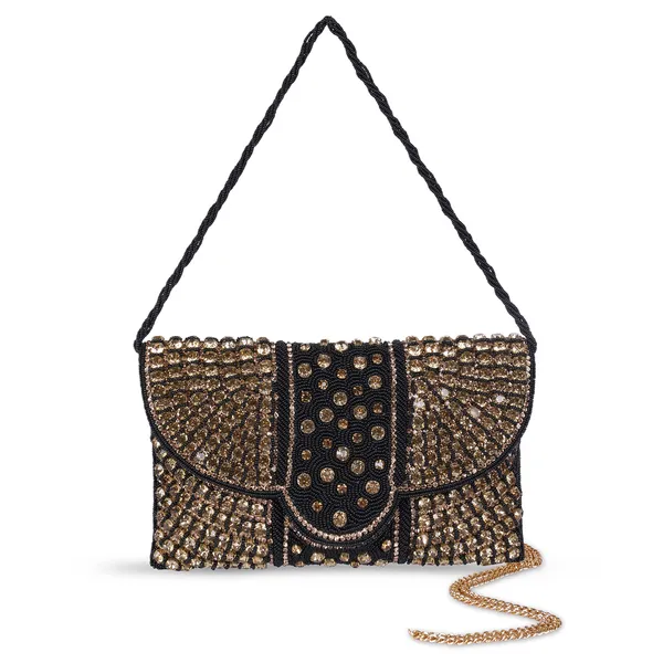 Osty_Nysa_Luxury_Handcrafted_Zari_Clutch_Bag_with_Dual_Strap_for_Wedding_&_Parties