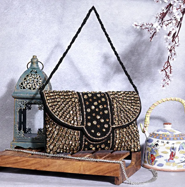 Osty_Nysa_Luxury_Handcrafted_Zari_Clutch_Bag_with_Dual_Strap_for_Wedding_&_Parties