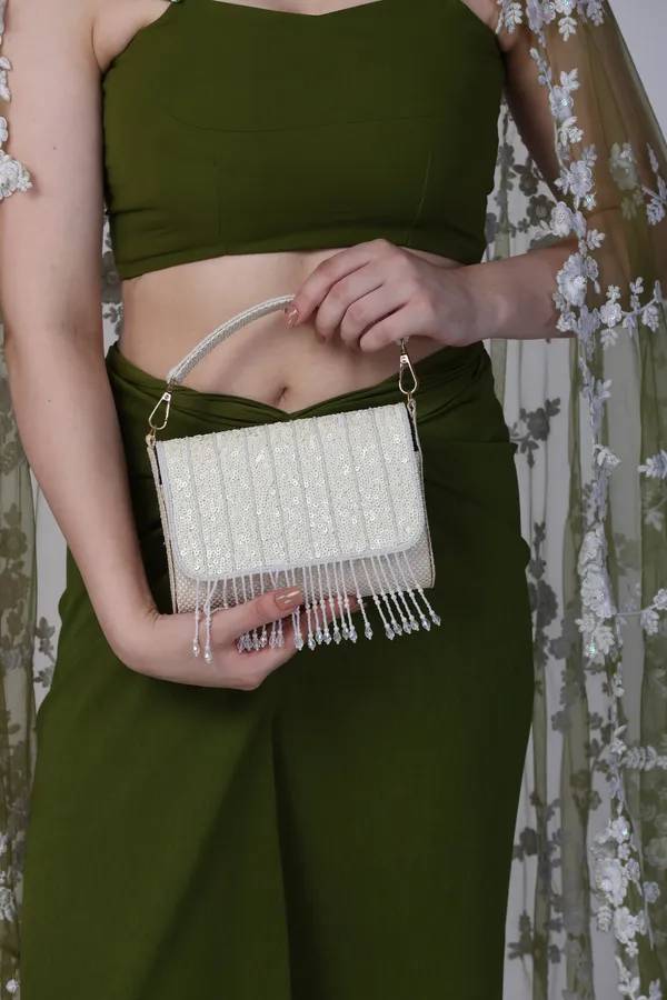 OSTY_MERZA_Handcrafted_Sequin_&_Zari_Bridal_Clutch_Bag_with_Handle_&_Chain_–_Luxury_Festive_Sling_for_Women_