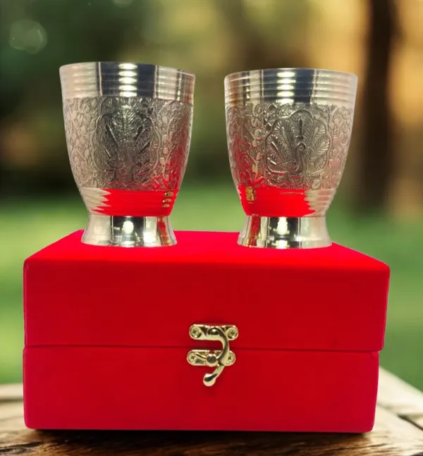Pure_Brass_Glass_Tumbler_(Set_of_2)_for_Serving_Drinking_Water_Engraved_Design_Serveware_&_Drinkware_Yoga