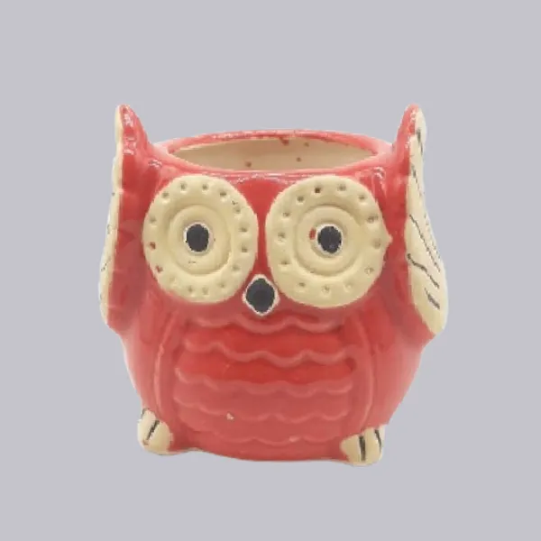 Red_Blue_Owl_Shape_Ceramic_Flower_Pot_Planter_Pot_Indoor_Outdoor_Planter_3.5_inch