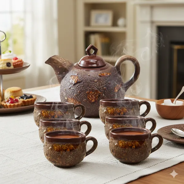 Ceramic_Serving_Kettle_Set_with_1_Kettle_(600_ml),_6_Cups_(100_ml_Each)