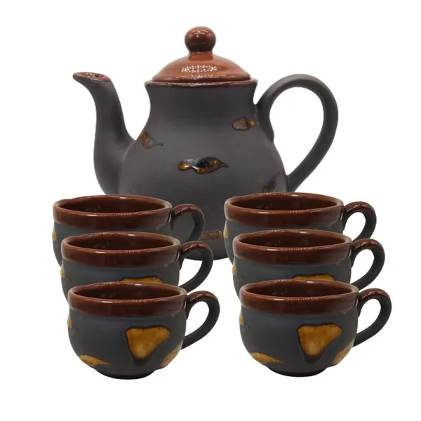 Ceramic_Serving_Kettle_Set_with_1_Kettle_(800_ml),_6_Cups_(100_ml_Each)