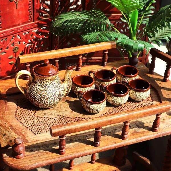 Ceramic_Serving_Kettle_Set_with_1_Kettle_(800_ml),_6_Cups_(100_ml_Each)