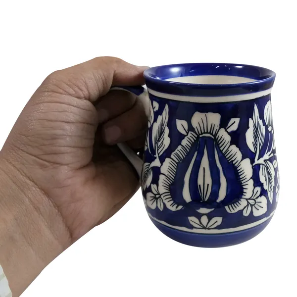 Coffee_Mug/Cup_Ceramic_Set_of_2_Handmade_|_Khurja_Pottery_|_250_ml