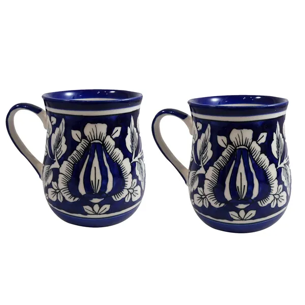 Coffee_Mug/Cup_Ceramic_Set_of_2_Handmade_|_Khurja_Pottery_|_250_ml