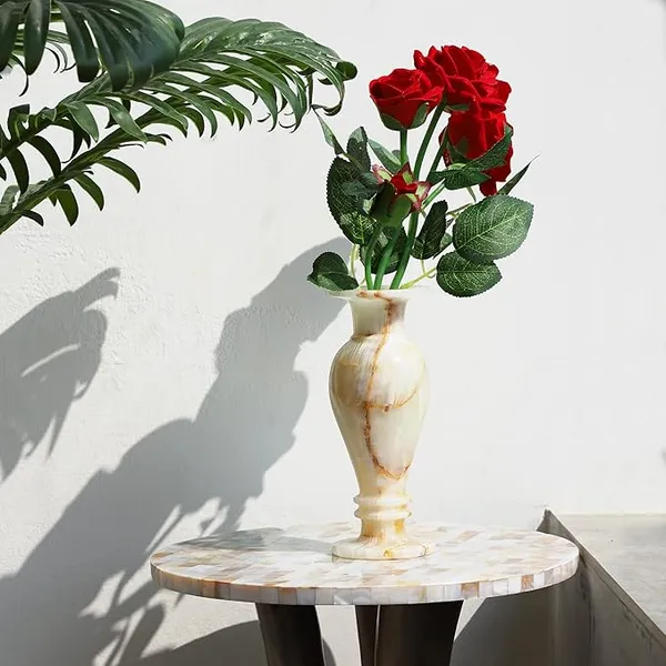 Flower_Vase_with_Onyx_Marble_Decorative_Home_Offices_Handicraft_by_Awarded_Indian_Artisan