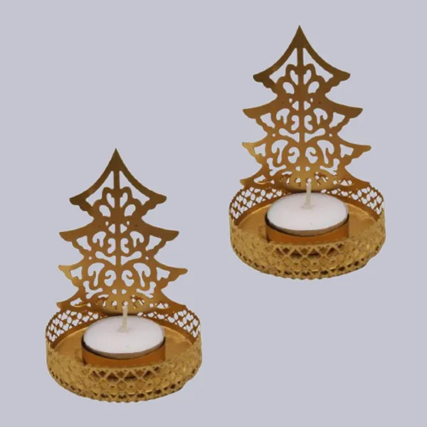 Christmas_Tree_Tea_light_holder_Candle_Holder_Set_of_2_Gold_Mettalic_Finish