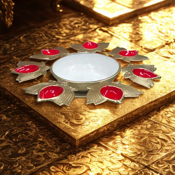 Gold_Metallic_7-Diya_Urli_with_Colorful_Meenakari_Work___Elegant_Festive_Decor_Bowl