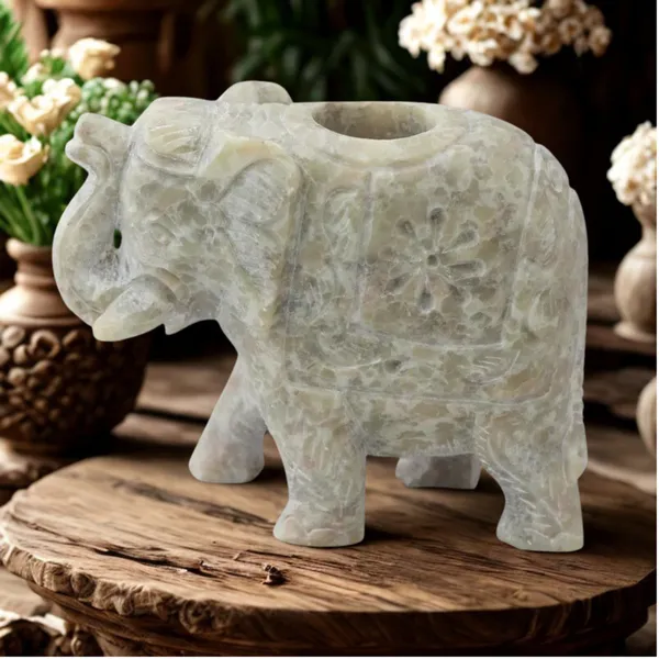Hand_Carved_Soapstone_Elephant_Candle_Holders