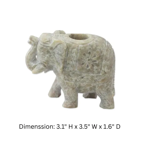 Hand_Carved_Soapstone_Elephant_Candle_Holders