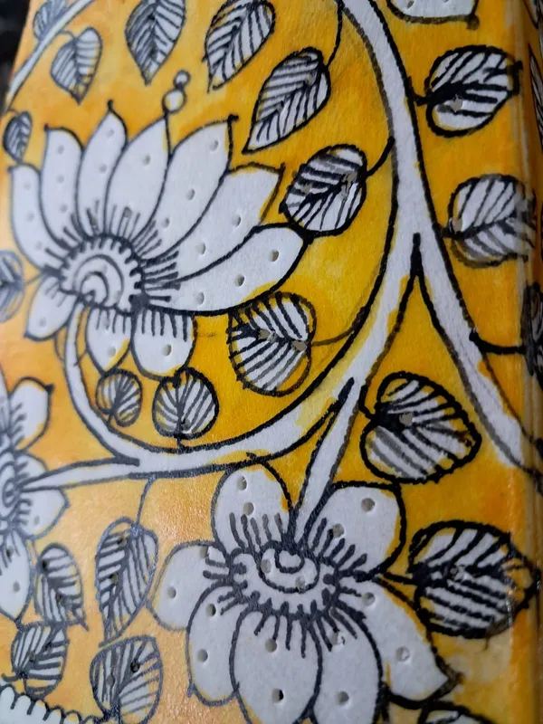 Hand_Painted_Hand_Pricked_Leather_Table_Lamp_Bedside_Lamp_(Yellow_and_White_Floral)