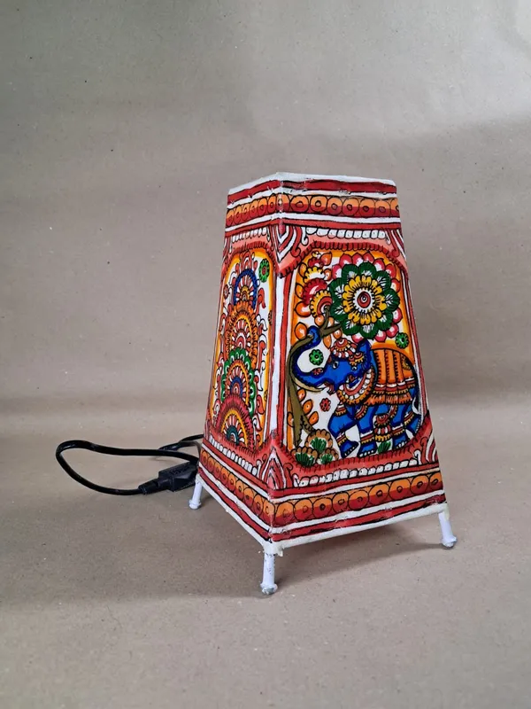 Hand_Painted_Hand_Pricked_Leather_Table_Lamp_Bedside_Lamp