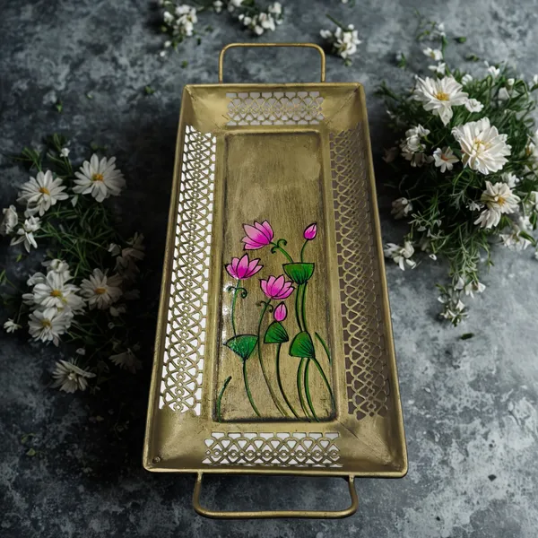 Hand_Painted_Metal_Serving_Tray_set_of_2_Scratch_and_Stain_Proof
