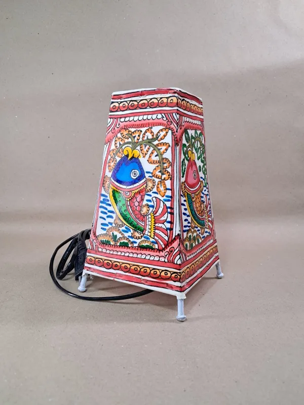 Hand_Painted_Hand_Pricked_Leather_Table_Lamp_Bedside_Lamp