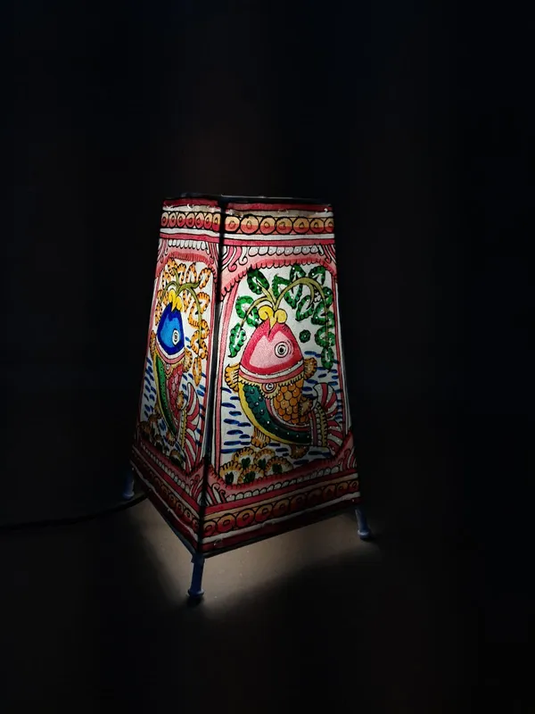Hand_Painted_Hand_Pricked_Leather_Table_Lamp_Bedside_Lamp