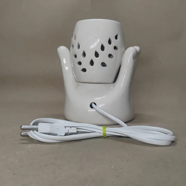 Hand_Shaped_Ceramic_Electric_Aroma_Oil_Diffuser_with_Lavender_Fragrance_Oil_(10ml)