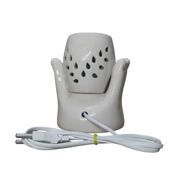 Hand_Shaped_Ceramic_Electric_Aroma_Oil_Diffuser_with_Lavender_Fragrance_Oil_(10ml)