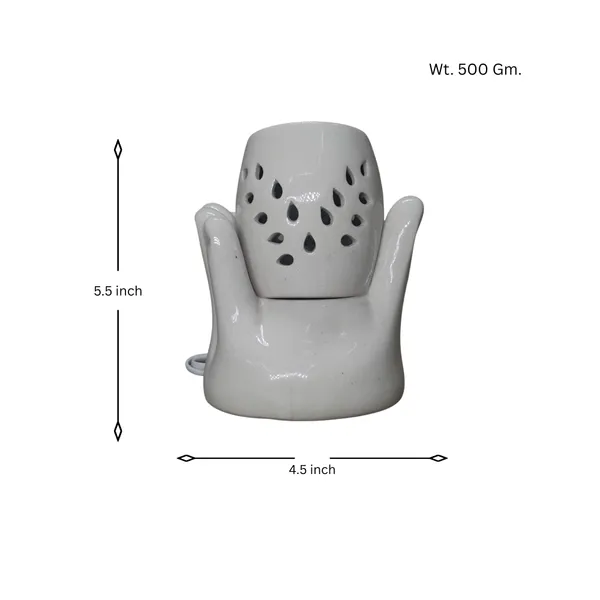 Hand_Shaped_Ceramic_Electric_Aroma_Oil_Diffuser_with_Lavender_Fragrance_Oil_(10ml)