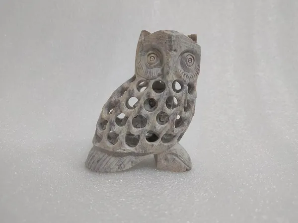 Hand_carved_Soapstone_Owl_Figurine