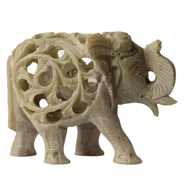 Handcrafted_Showpiece_Stone_Carving_Elephant_Baby_Inside_Mother's_Tummy