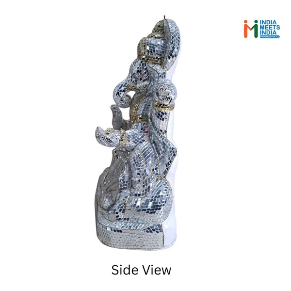 Handmade_Papier_Mache_with_Mirror_Work_Ganesha_Idol,_Contemporary_Indian_Art,_Ganesha_Statue_for_Home_Decor