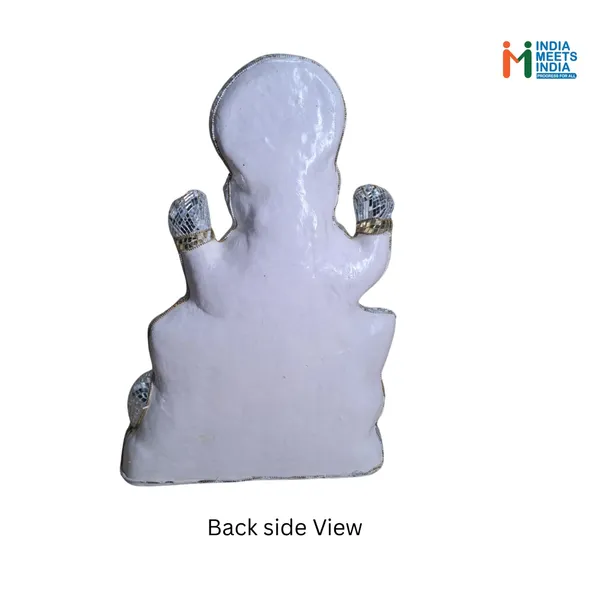 Handmade_Papier_Mache_with_Mirror_Work_Ganesha_Idol,_Contemporary_Indian_Art,_Ganesha_Statue_for_Home_Decor