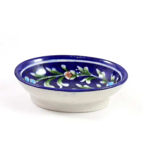 Blue_Art_Pottery_Bath_Set_Blue_Floral_Soap_Dish_and_Brush_Holder_Elegant_Bath_Accessories_Set_of_2