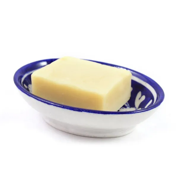 Blue_Art_Pottery_Bath_Set_Dark_Blue_Floral_Oval_Shape_Soap_Dish_and_Brush_Holder_Elegant_Bath_Accessories_Set_of_2