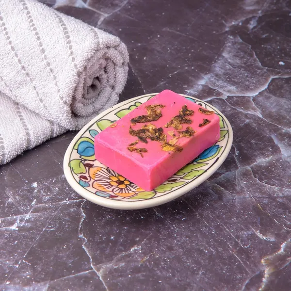Green_Ceramic_Soap_Bar_Dish_Tray_Hand_Painted_Bath_Accesorries_5_x_4_inch