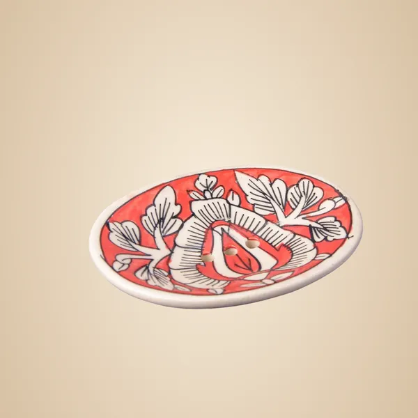 Red_Ceramic_Soap_Bar_Dish_Tray_Hand_Painted_Bath_Accesorries_5_x_4_inch