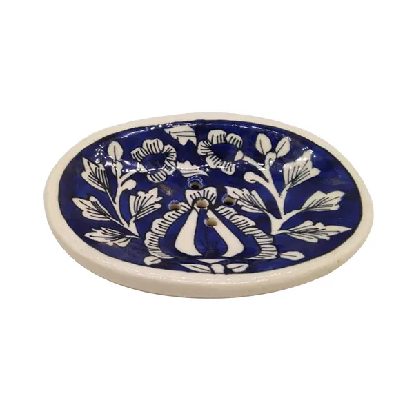 Blue_Ceramic_Soap_Bar_Dish_Tray_Hand_Painted_Bath_Accesorries_5_x_4_inch