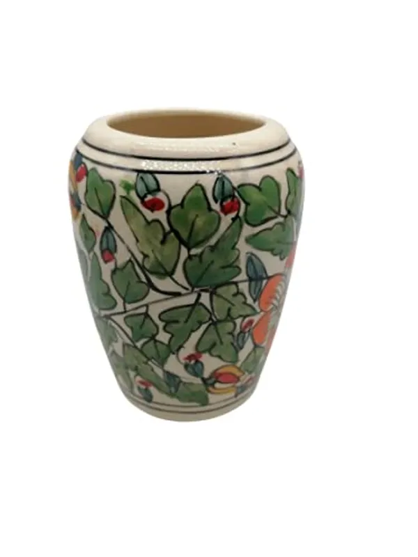 Green_Ceramic_Brush_Holder_Pen_Holder_Shaving_Kit_Stand_Hand_Painted_Bath_Accesorries_4_inch