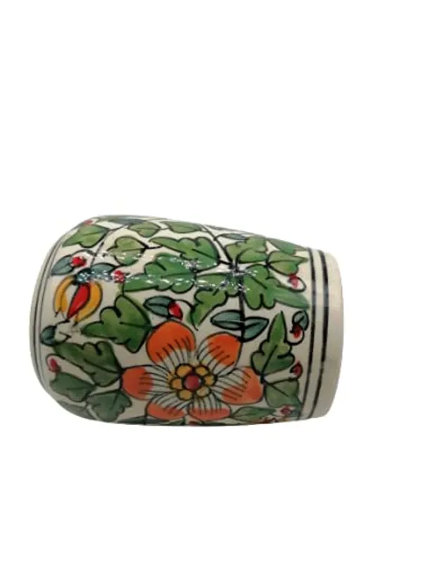 Green_Ceramic_Brush_Holder_Pen_Holder_Shaving_Kit_Stand_Hand_Painted_Bath_Accesorries_4_inch