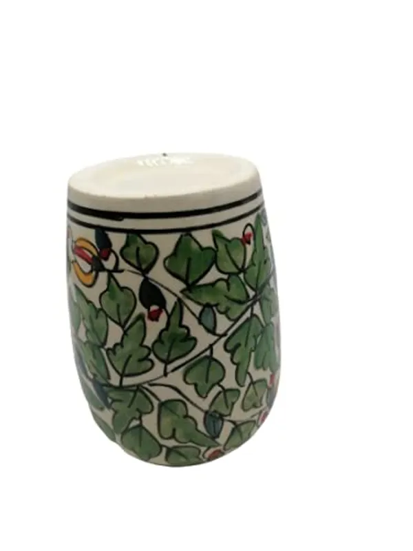 Green_Ceramic_Brush_Holder_Pen_Holder_Shaving_Kit_Stand_Hand_Painted_Bath_Accesorries_4_inch