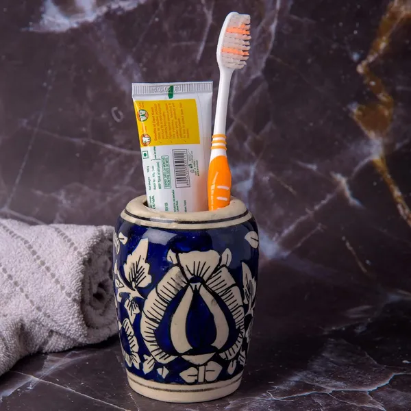 Blue_Ceramic_Brush_Holder_Pen_Holder_Shaving_Kit_Stand_Hand_Painted_Bath_Accesorries_4_inch