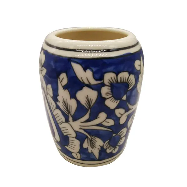 Blue_Hand_Painted_Ceramic_Bath_Accessory_Soap_Dish,_Liquid_Dispenser,_brush_Holder_Large_size_Set_of_3