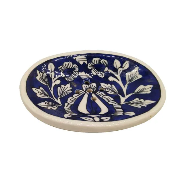 Blue_Hand_Painted_Ceramic_Bath_Accessory_Soap_Dish,_Liquid_Dispenser,_brush_Holder_Large_size_Set_of_3