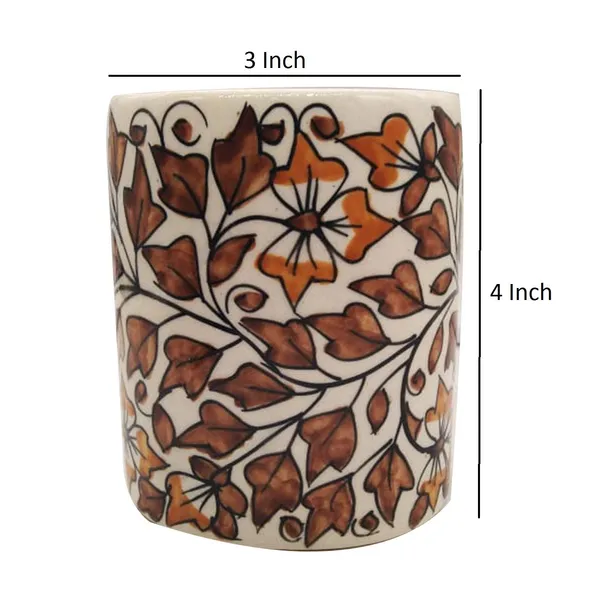 Brown_Brush_Holder_Tumbler_Bath_Accessory_Pen_Stand_Stationery_Holder