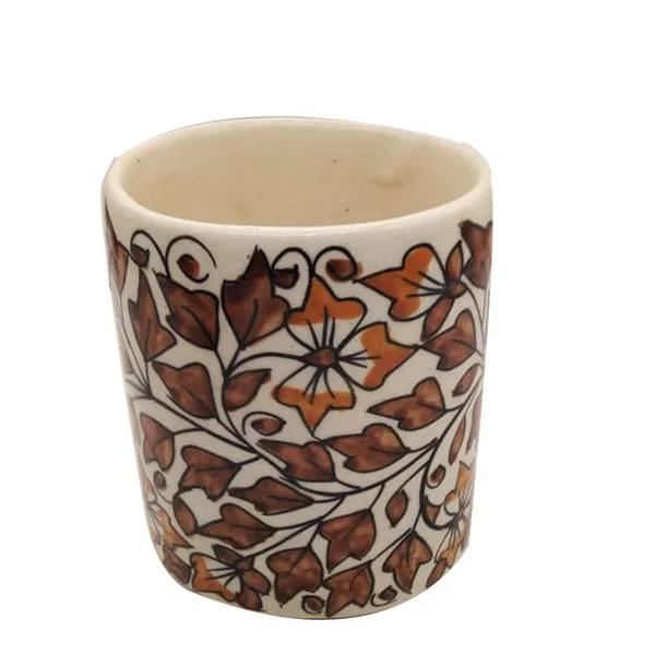Brown_Brush_Holder_Tumbler_Bath_Accessory_Pen_Stand_Stationery_Holder