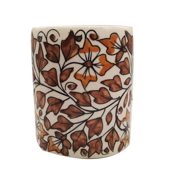 Brown_Brush_Holder_Tumbler_Bath_Accessory_Pen_Stand_Stationery_Holder