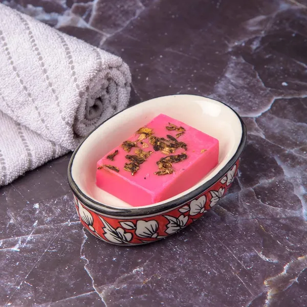 Red_Ceramic_Soap_Bar_Dish_Soap_Tray_Hand_Painted_Bath_Accessory_6_x_4_INCH